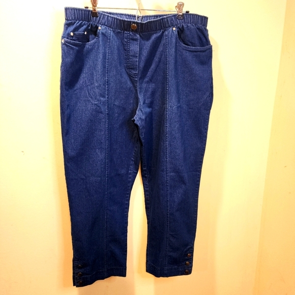 Cathy Danies Y2K  Crop jeans size XL - Picture 1 of 10
